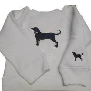 THE BLACK DOG WHITE SIZE 6MONTHS CREW NECK SWEATSHIRT